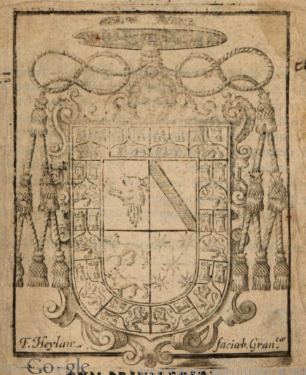 Escudo heráldico del arzobispo Baltasar de Moscoso y Sandoval
