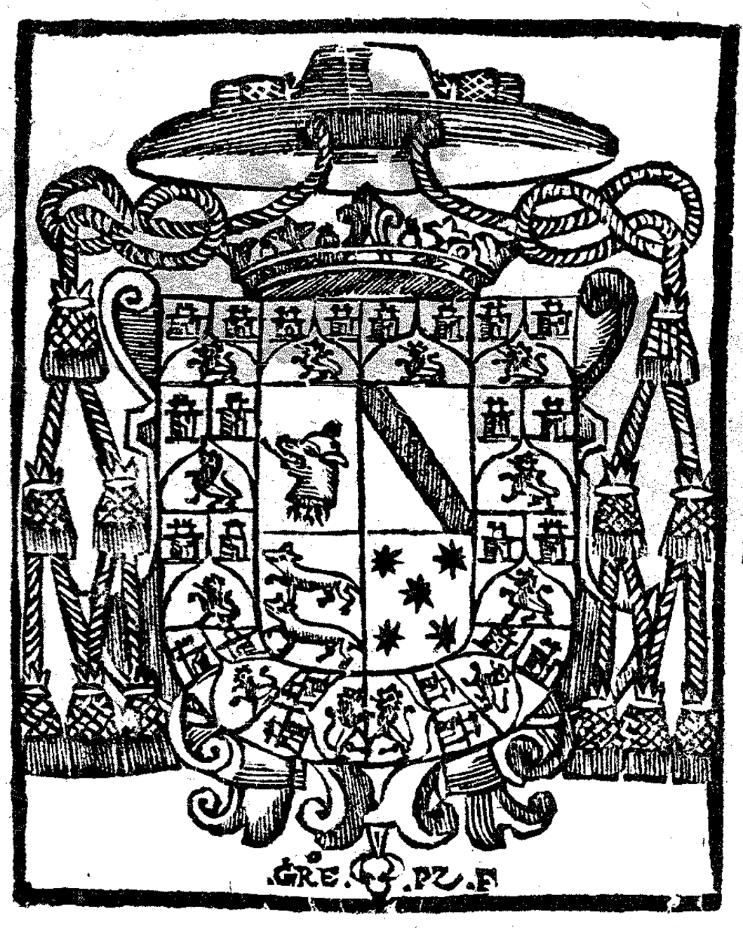 Escudo heráldico del arzobispo Baltasar de Moscoso y Sandoval