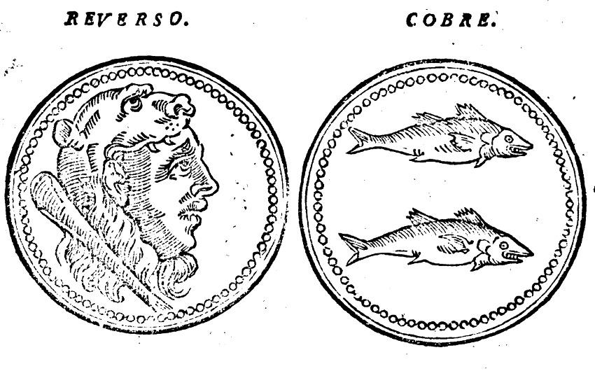 Moneda acuñada en Cádiz. Hércules