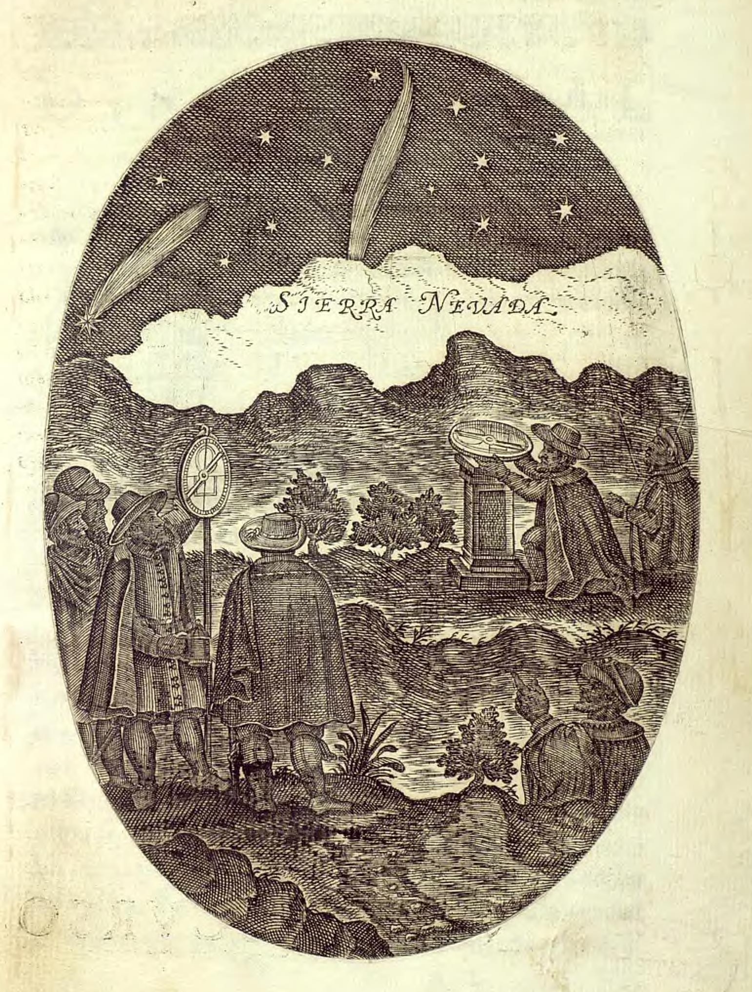 Contemplación de dos cometas al sur de Granada en noviembre de 1618